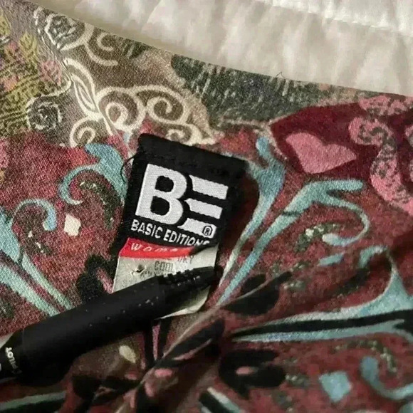 Vintage boho hippie button up shirt basic editions women's 3XL oversized draped - Picture 4 of 7